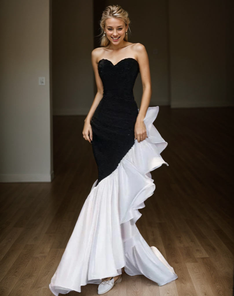 Estelle Crescendo Strapless Sequin Mermaid Gown