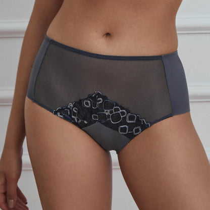 Semi Sheer Mesh Maxi Brief Panty Sharon