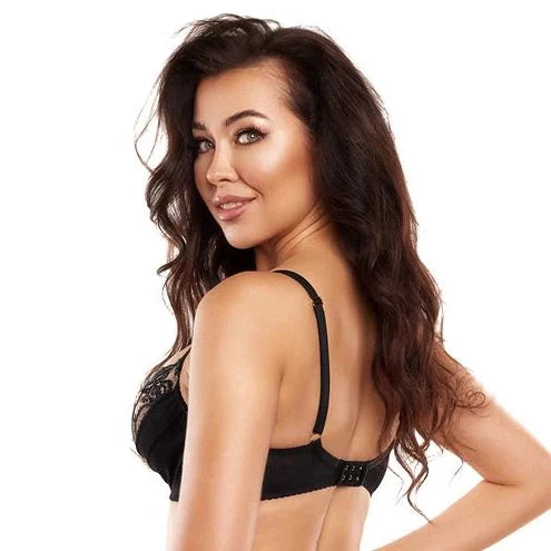 Sheer Balconette Bra Axami Black Panther by Axami Lingerie