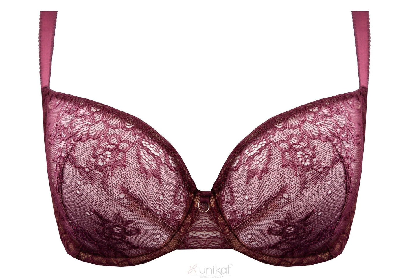 Sheer Mesh Lace Balconette Bra Caro by Unikat Lingerie
