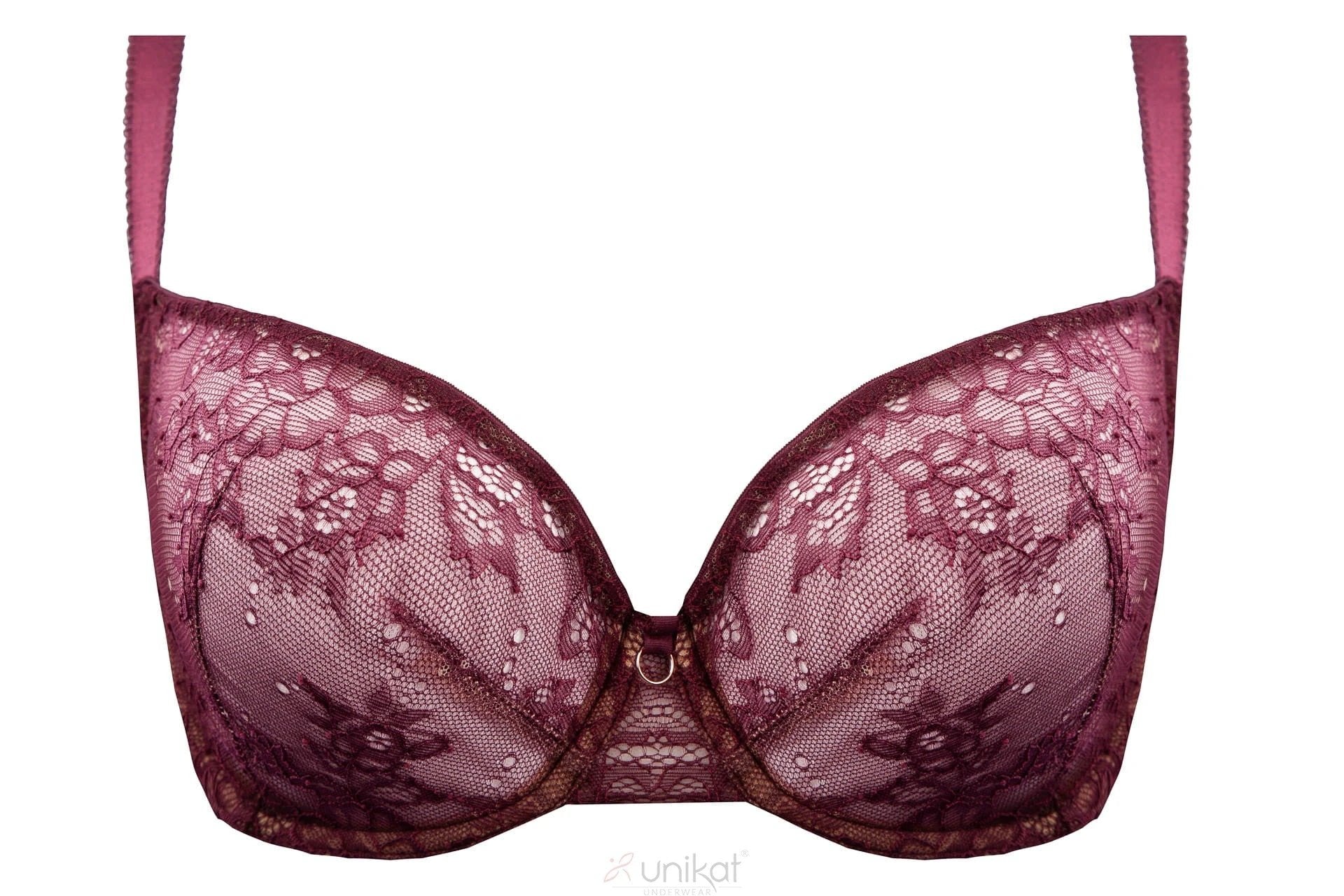 Sheer Mesh Lace Balconette Bra Caro by Unikat Lingerie