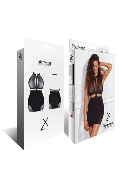 Demoniq Manuela Sheer Lace Top Dress