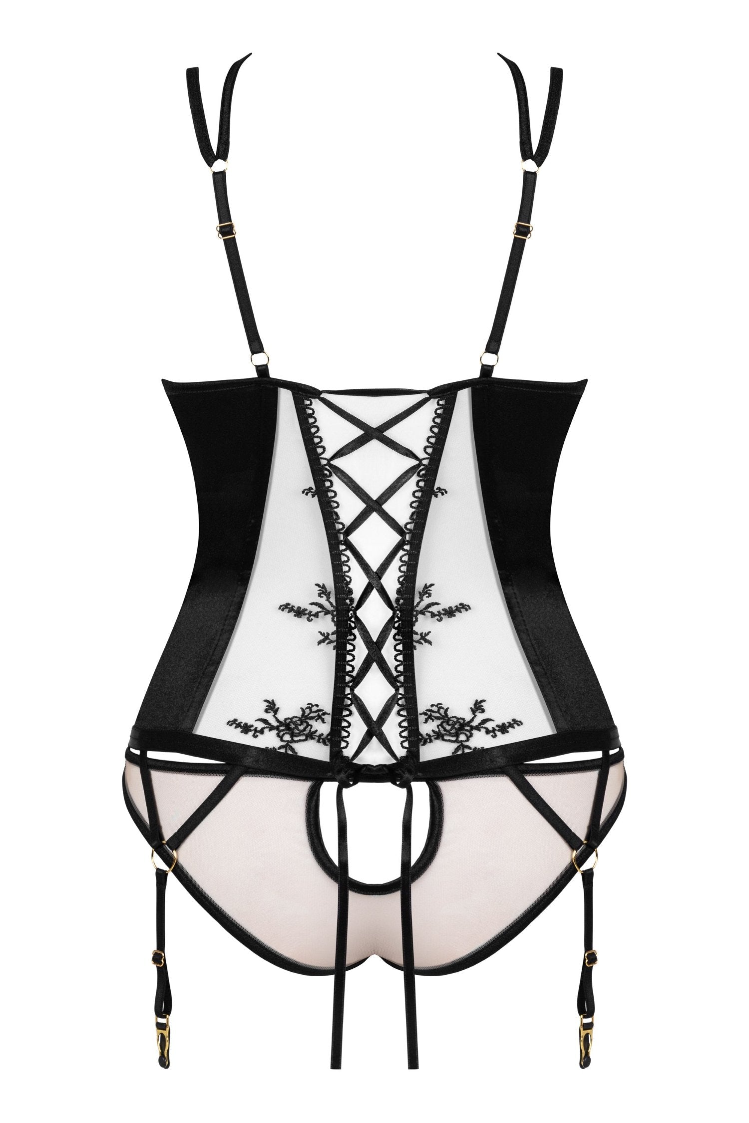 Beauty Night Gianna Sheer Mesh Corset-3