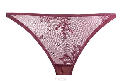 Sheer Mesh Lace Thong Panty Caro by Unikat Lingerie