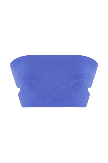 JENDUE Soline Crop - Seamless Strapless Bandeau Top