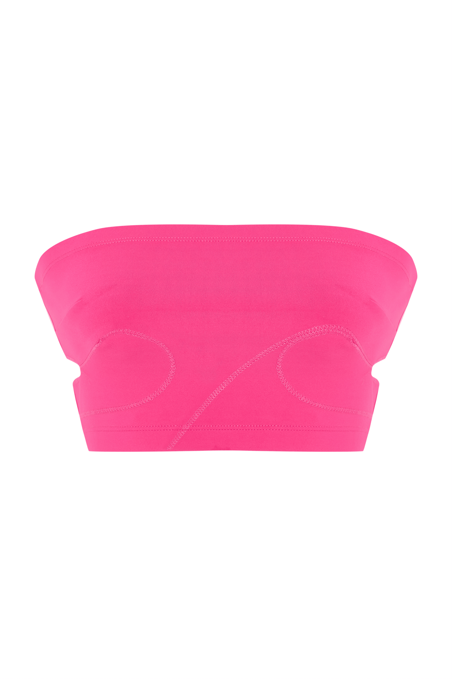 JENDUE Soline Crop - Seamless Strapless Bandeau Top