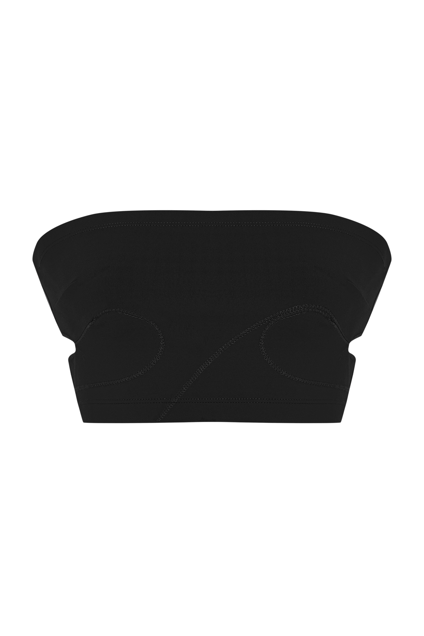 JENDUE Soline Crop - Seamless Strapless Bandeau Top