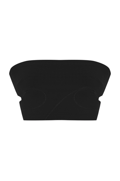 JENDUE Soline Crop - Seamless Strapless Bandeau Top
