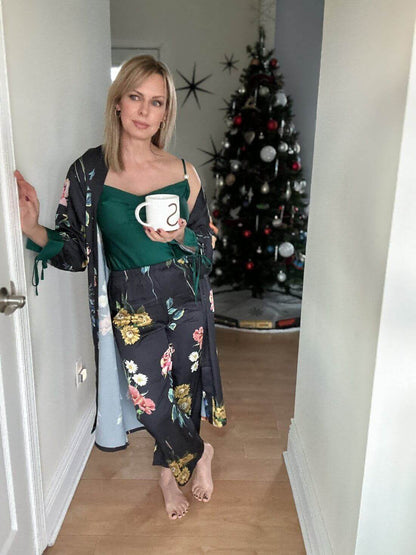 Floral Pajama Set 3 Pcs