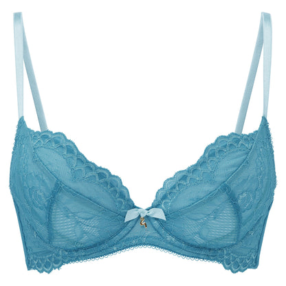 Gossard Superboost Lace Ocean Blue Plunge Bra-4