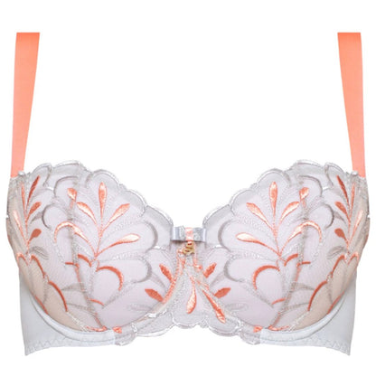 Sheer Mesh Embroidered Balconette Bra Sweet by Samanta Lingerie