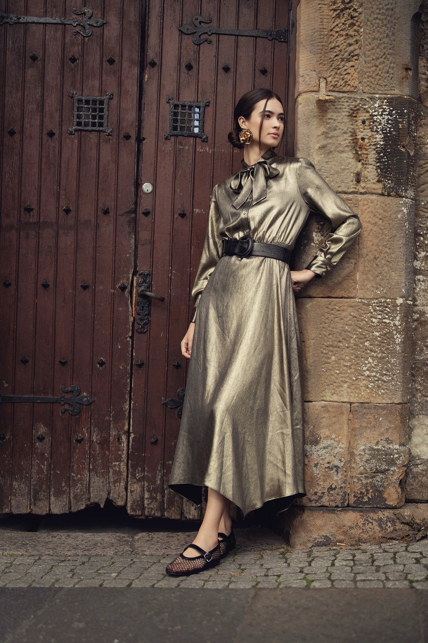 Emma Dress-Gold by Stella & Rose