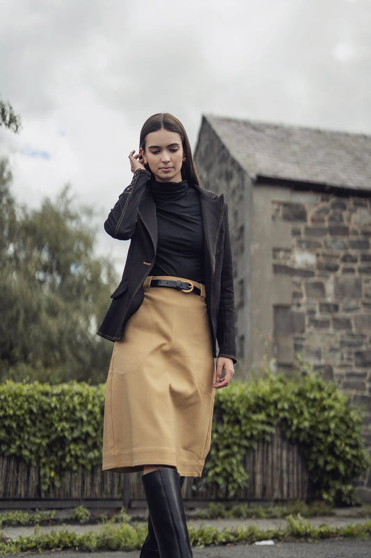 Basic A-Line Skirt-Trench by HAILEY