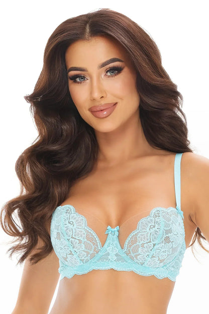 Bra Axami Allure Blue Floral Lace Balconette-0