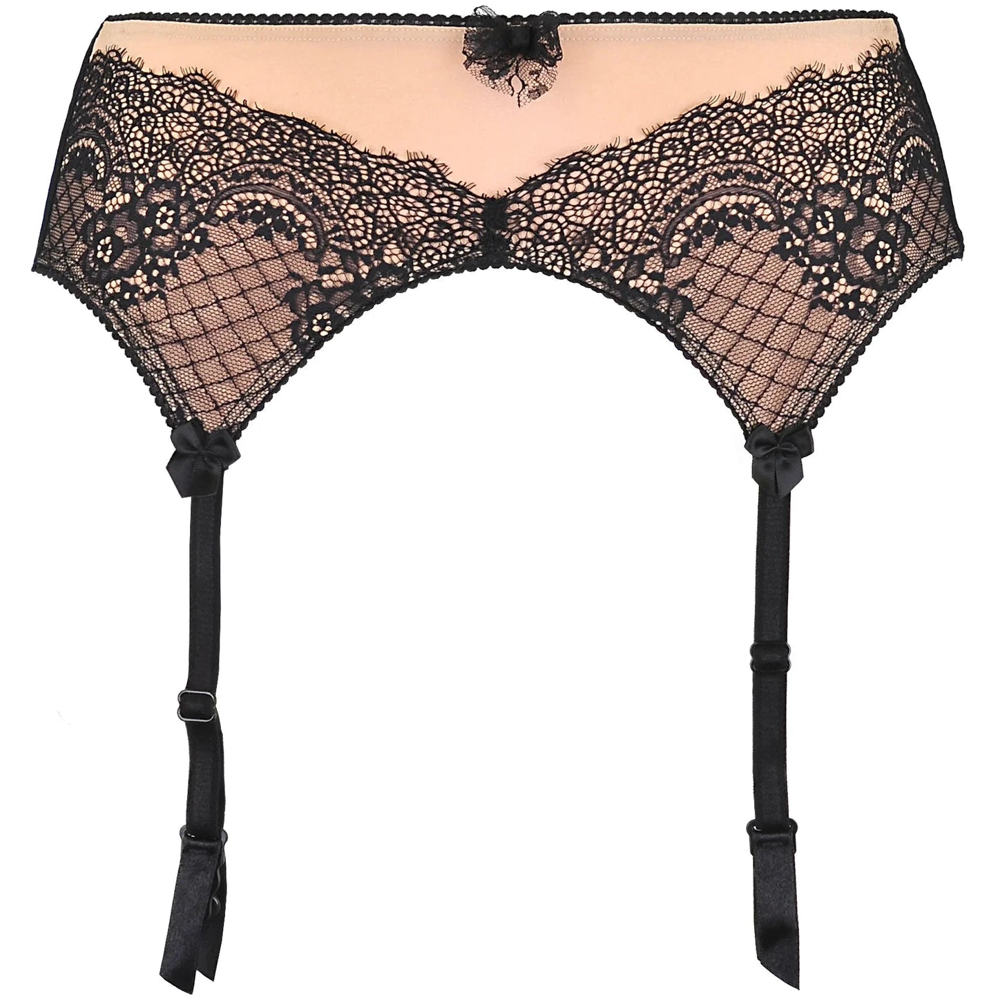 Soft Lace Garter Belt Axami Peep Show by Axami Lingerie