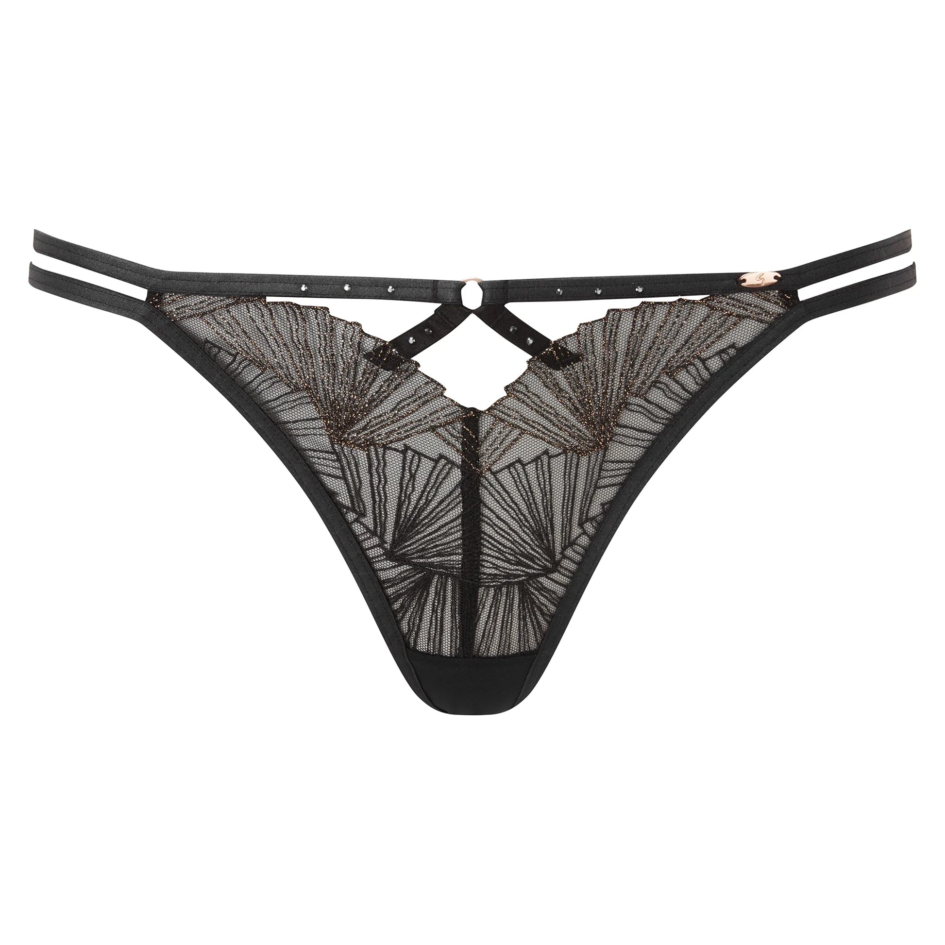 Gossard VIP Captivate Sheer Strappy Thong Panty-2