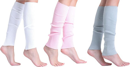 Leg Warmers for Women 3 Pairs Soft Slouchy Retro Knee-High or Scrunched Down Warm and Breathable-14