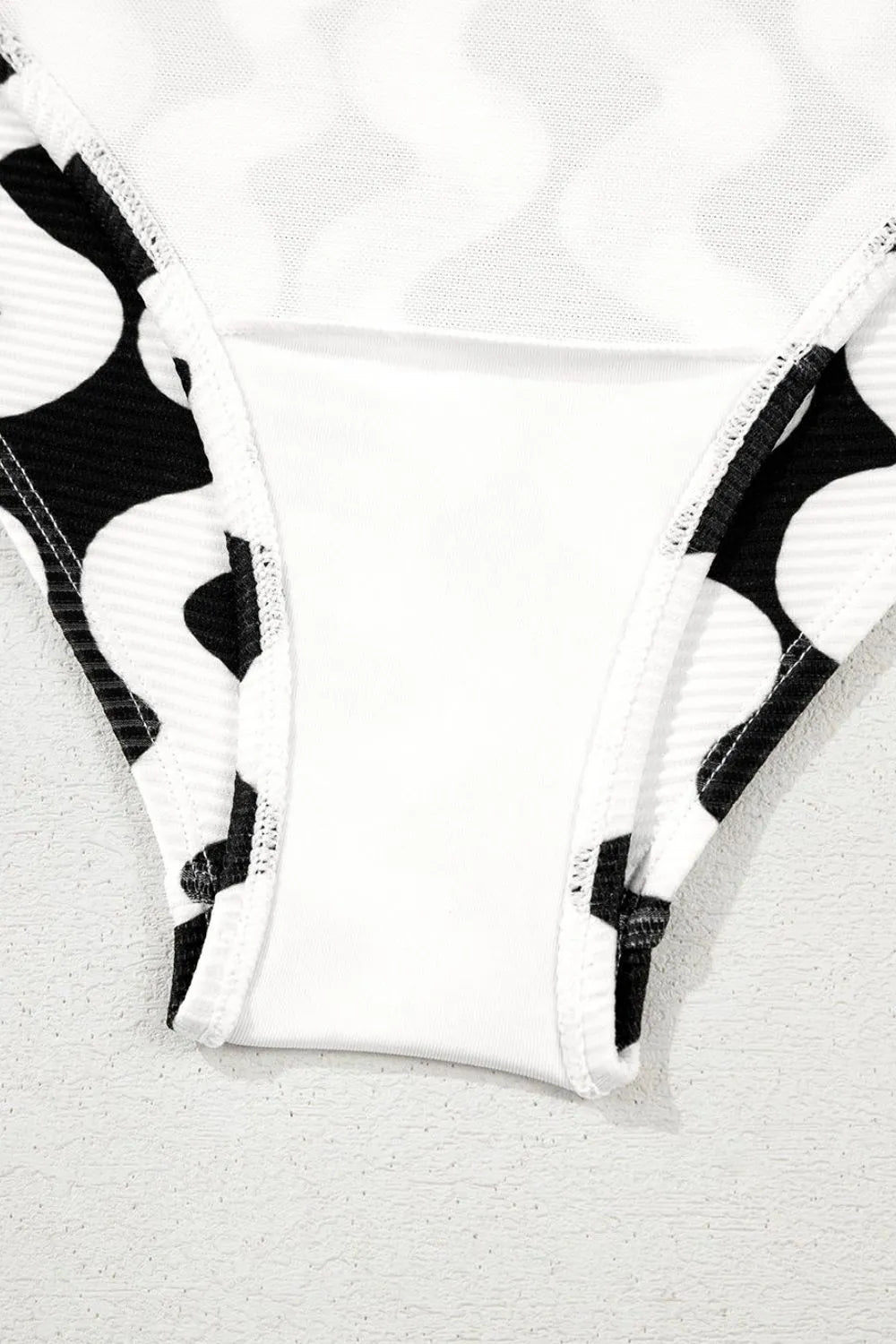 Tied Front Contrast Striped One-Piece Swimsuit by Trendsi