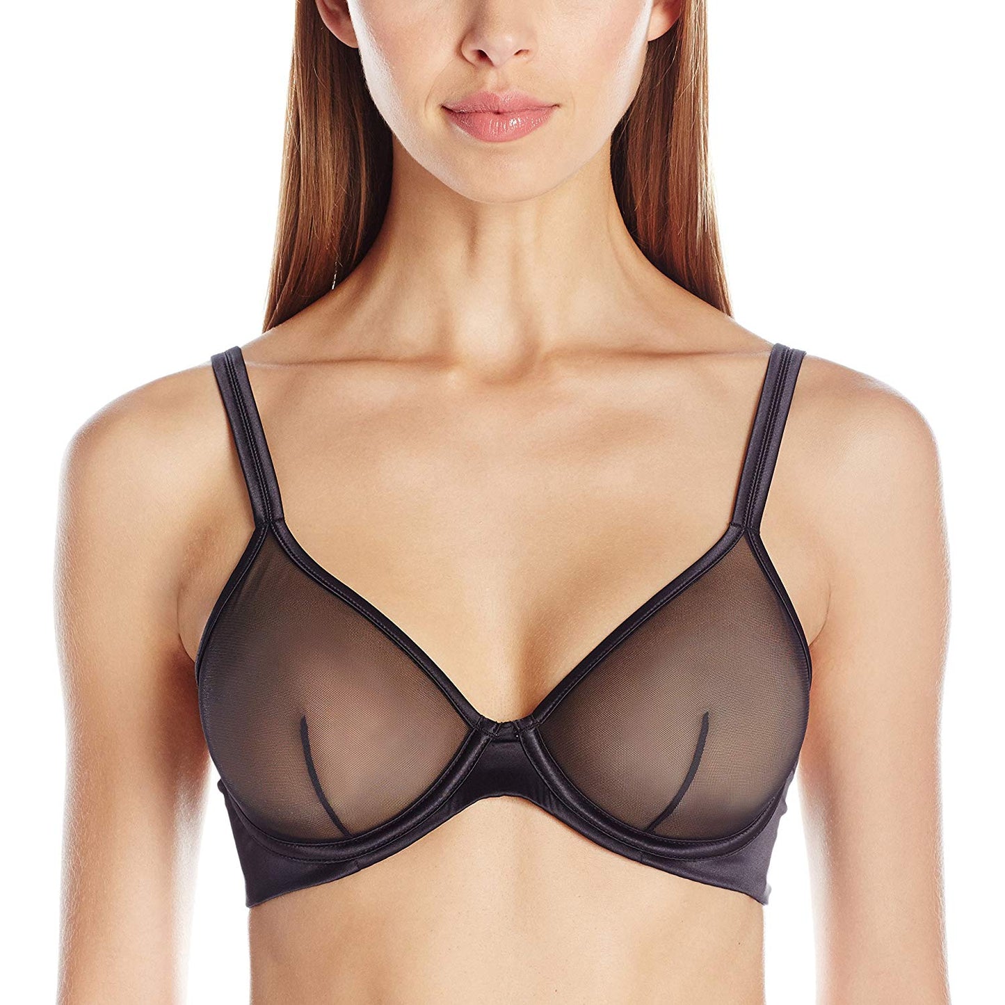 Addiction Glamour Sheer Demi Cup Wire Bra