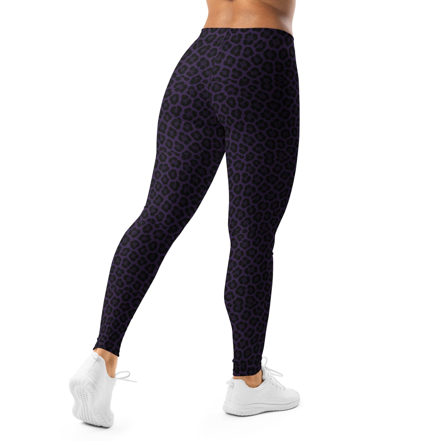 Purple Panther Print Leggings