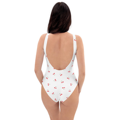 Cherry Print One-Piece Swimsuit