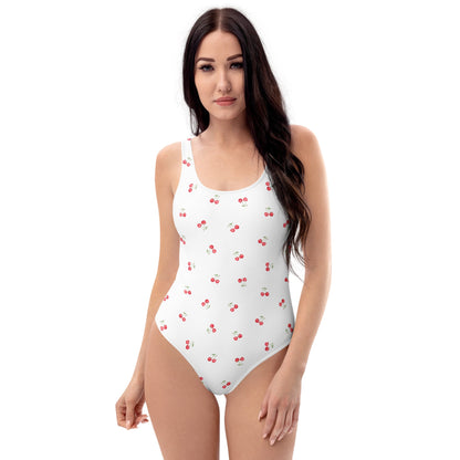 Cherry Print One-Piece Swimsuit