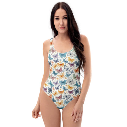 Butterfly Dreams Print One-Piece Swimsuit