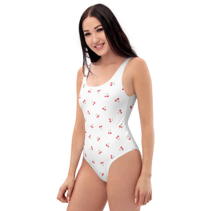 Cherry Print One-Piece Swimsuit