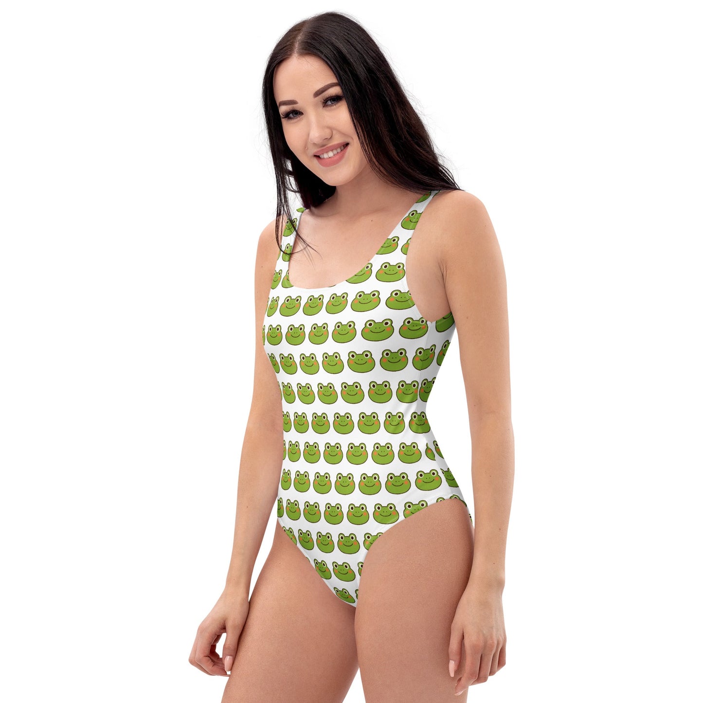 Frog Print One-Piece Swimsuit
