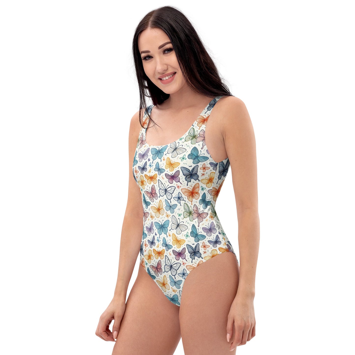 Butterfly Dreams Print One-Piece Swimsuit