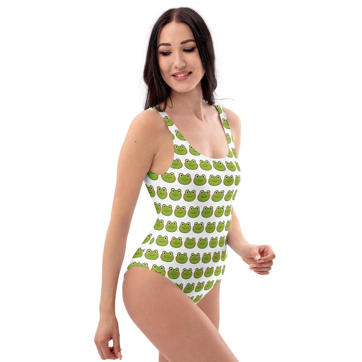 Frog Print One-Piece Swimsuit