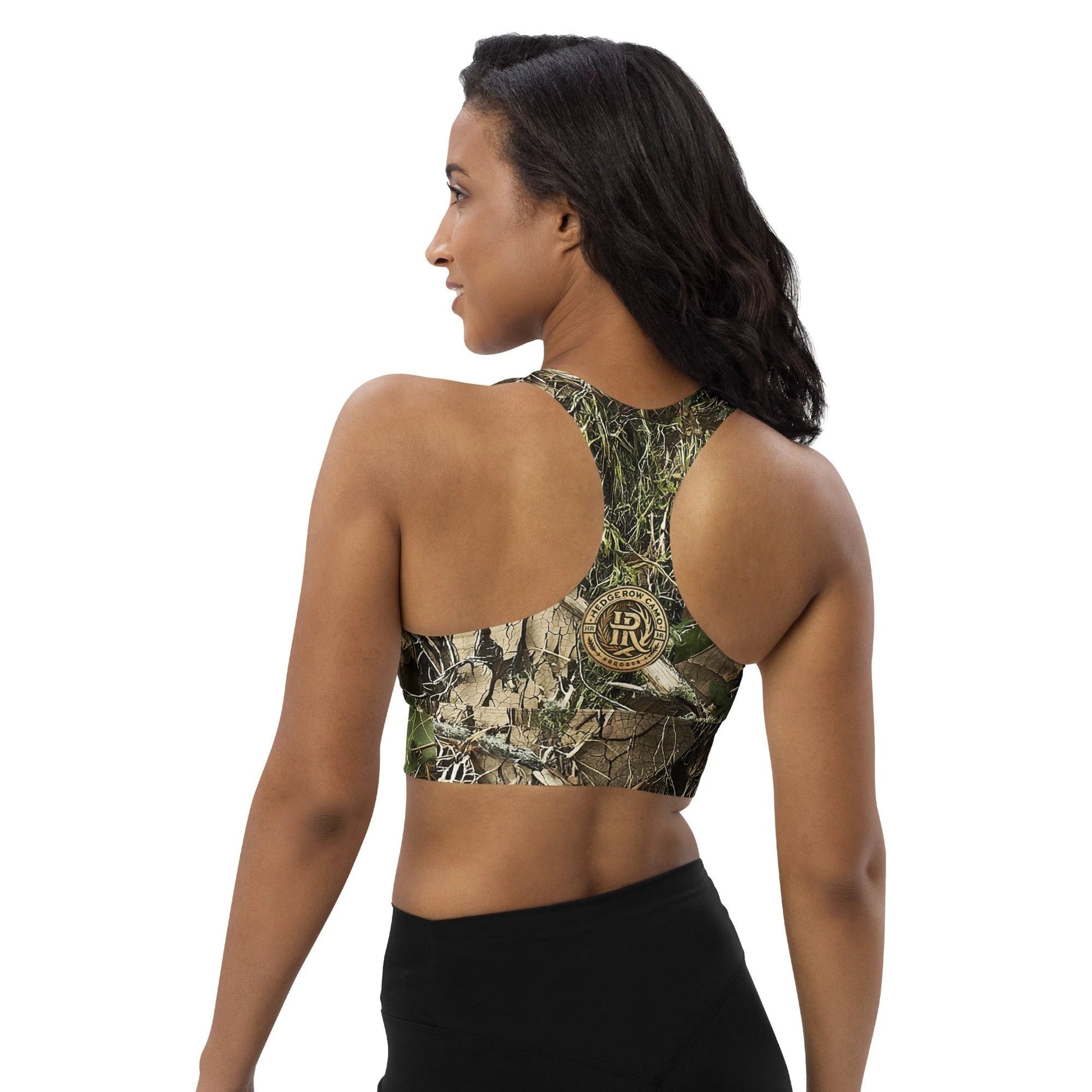 HedgeRow Camo Longline Sports Bra by K-LINE GEAR LLC