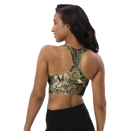 HedgeRow Camo Longline Sports Bra by K-LINE GEAR LLC