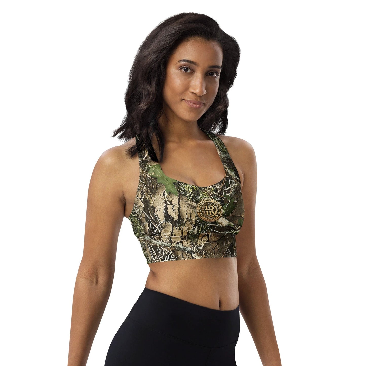 HedgeRow Camo Longline Sports Bra by K-LINE GEAR LLC