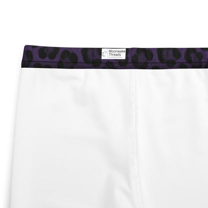 Purple Panther Print Youth Leggings