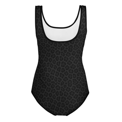 Black Panther Print One-Piece Youth Swimsuit