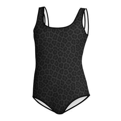 Black Panther Print One-Piece Youth Swimsuit