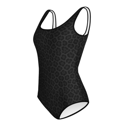 Black Panther Print One-Piece Youth Swimsuit