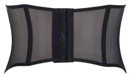 Sheer Lace-Up Waist Cincher Axami Peanut Tarte by Axami Lingerie