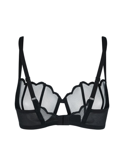 Gossard Obsession Black Sheer Unpadded Balconette Bra