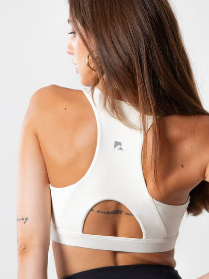 Tender Resolve Heart-Neck Sports Bra – Beige