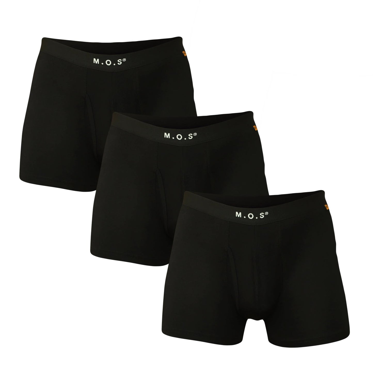 Boxer Briefs for Men with Pouch Breathable Short Boxer 3 Pack by M.O.S
