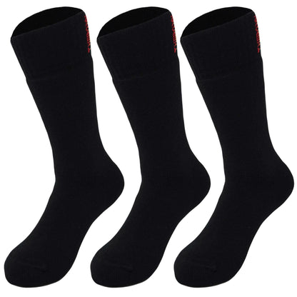 Winter Socks for Men 3 Pairs, Seamless Toe Reinforced Heel Shoe Size 8-11.5 by AWS/American Made