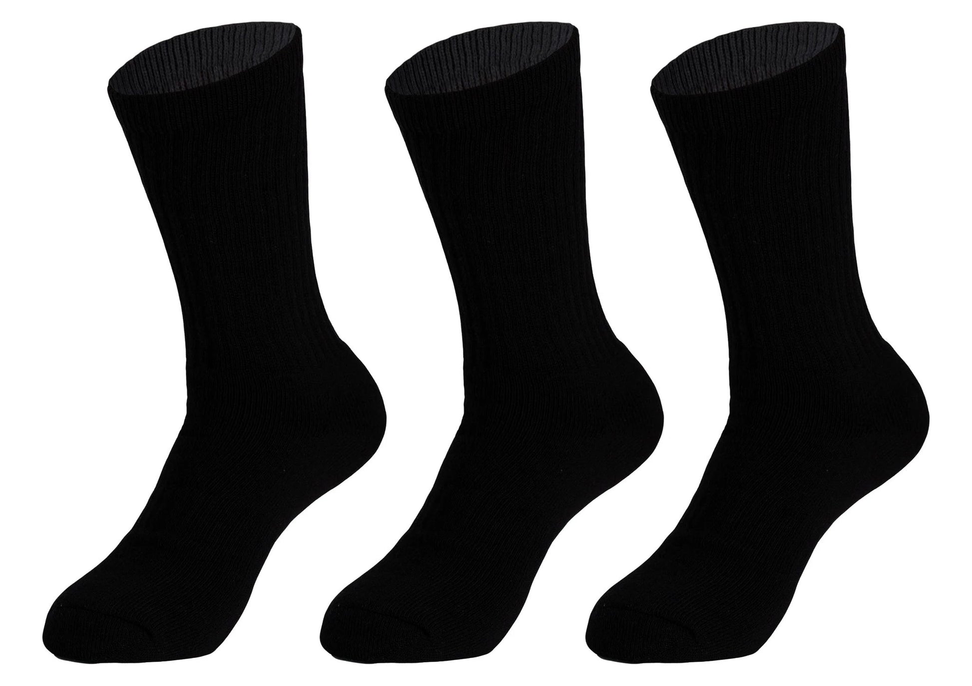 3 Pairs Cotton Crew Socks for Women – Soft, Breathable & Cushioned Athletic Sport Socks, Size 9-11 by AWS/American Made