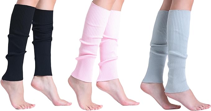 Leg Warmers for Women 3 Pairs Soft Slouchy Retro Knee-High or Scrunched Down Warm and Breathable-6