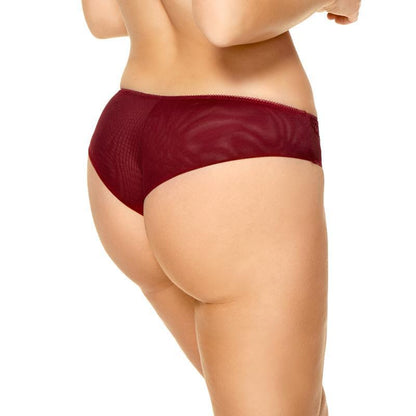 Kinga Cherry Brazilian Panty Double Tulle
