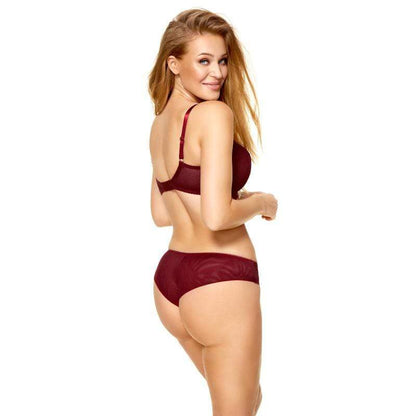Kinga Cherry Brazilian Panty Double Tulle