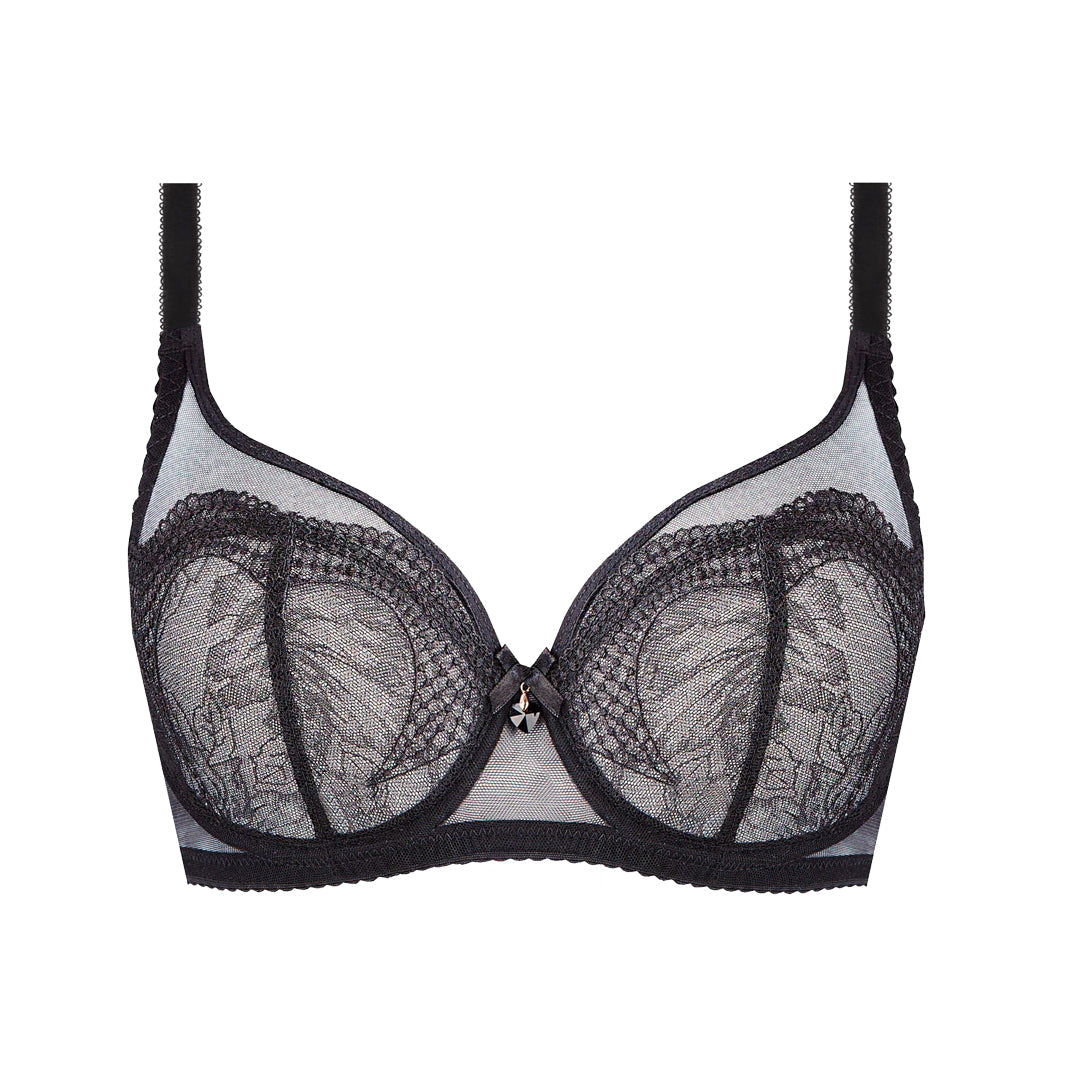 Unikat Brooke Sheer See Through Full Figure Lace Bra-3