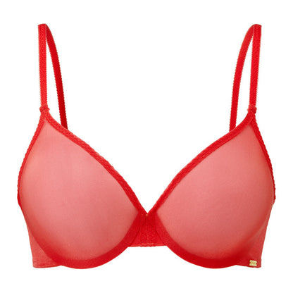 Gossard Glossies Chilli Red Sheer Molded Bra