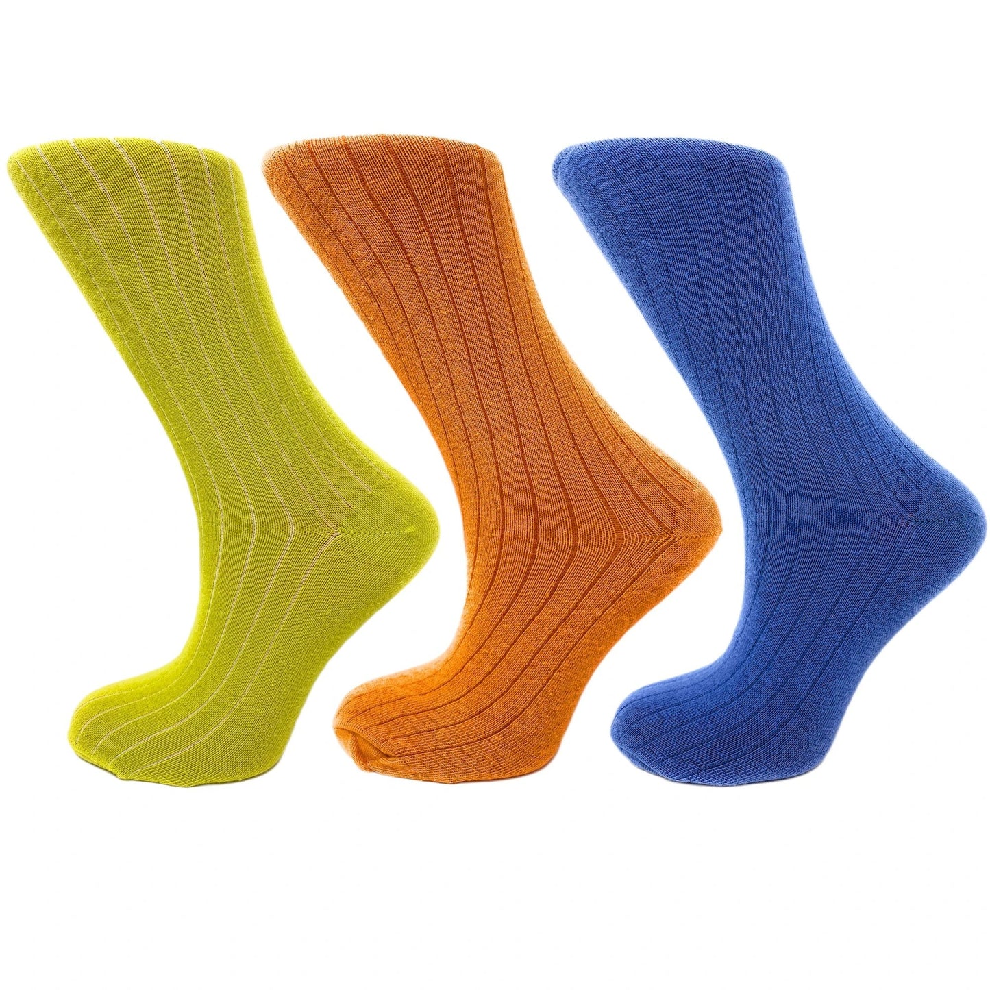 3 Pairs of Women's Mid-Calf Colorful Socks - Soft, Breathable, & Moisture-Wicking by M.O.S